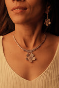 Rose Gold American Diamond Necklace Set